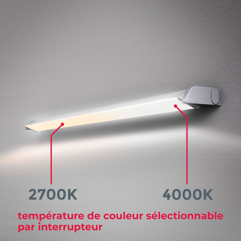 Unterbauleuchte - 6.8W. 740lm. LED. Stecker. erweiterbar. CCT. silber 12
