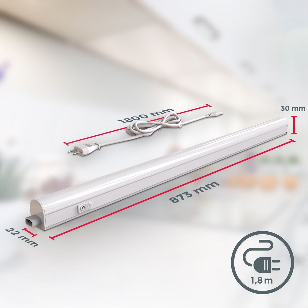 Unterbauleuchte - 15W. 1500lm. LED. Stecker. erweiterbar. neutralweiß. weiß 4