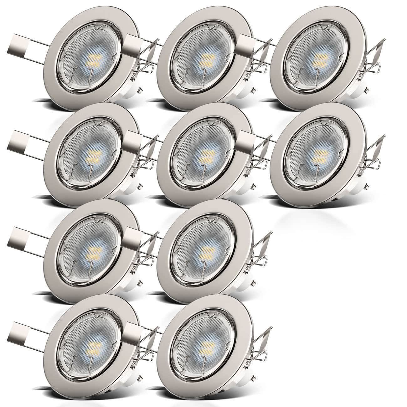 LED Einbaustrahler | Einbauleuchte 10er SET | ultra flach 5W inkl. GU10 - 3