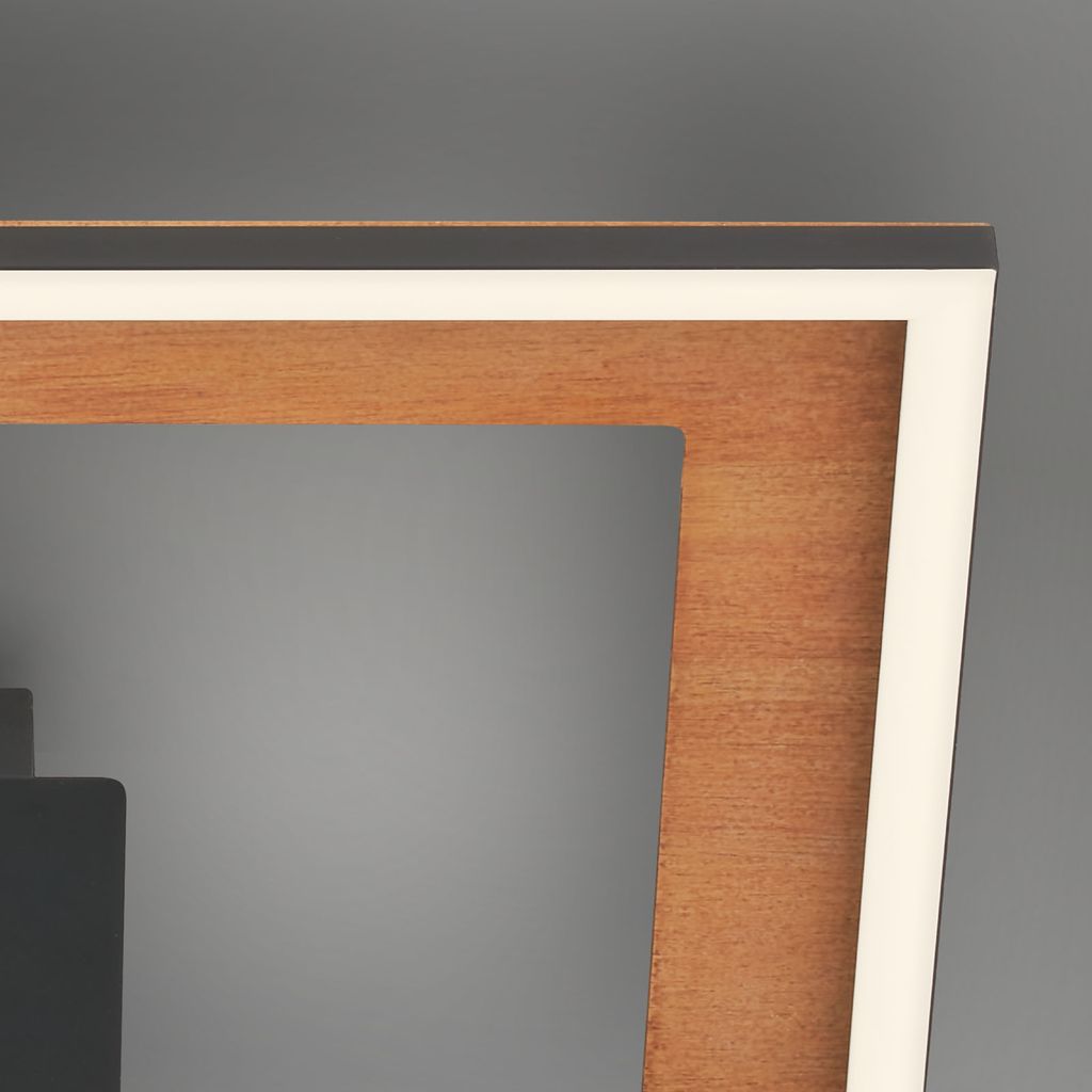 Briloner Leuchten FRAME - Wand-& Deckenleuchte - 3726015 - Stufenweise dimmbar - 3000K warmweiß - Memoryfunktion - Schwenkbar - 44 x 44 x 8 cm 6