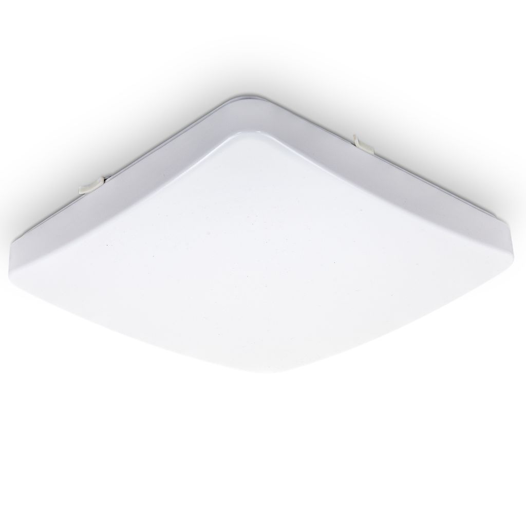 Deckenleuchte 27x27 cm - 12W. 1200lm. LED. warmweiß. weiß 0