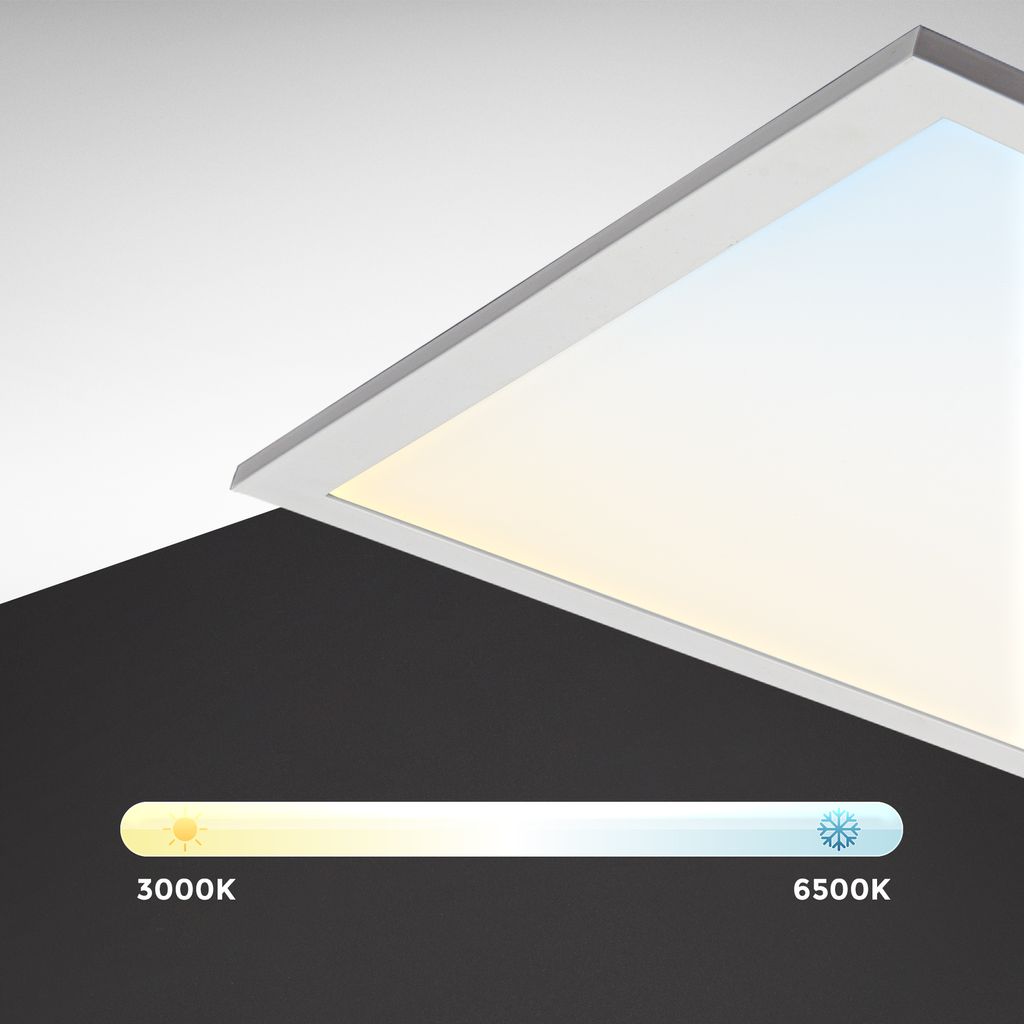 LED Panel 45x45 cm - 16W. 1400lm. dimmbar. Fernbedienung. CCT. RGB. weiß 6