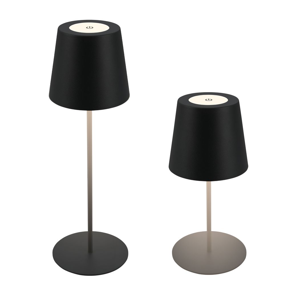 Tischlampe - 2.5W. 200lm. kabellos. led. dimmbar. warmweiß. schwarz 10