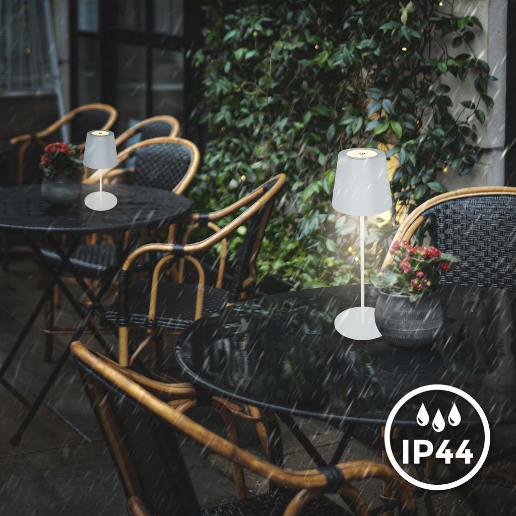 Tischlampe - 2.5W. 200lm. kabellos. led. dimmbar. warmweiß. weiß 6