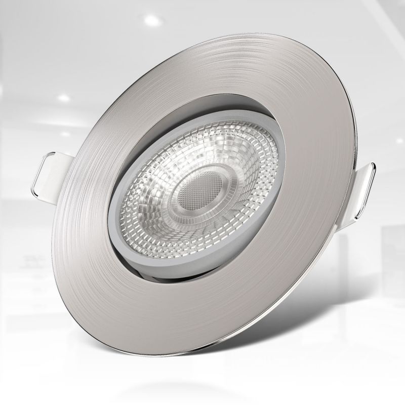 LED Einbaustrahler Einbauleuchte SET ultra flach 5W schwenkbar dimmbar bk licht eu