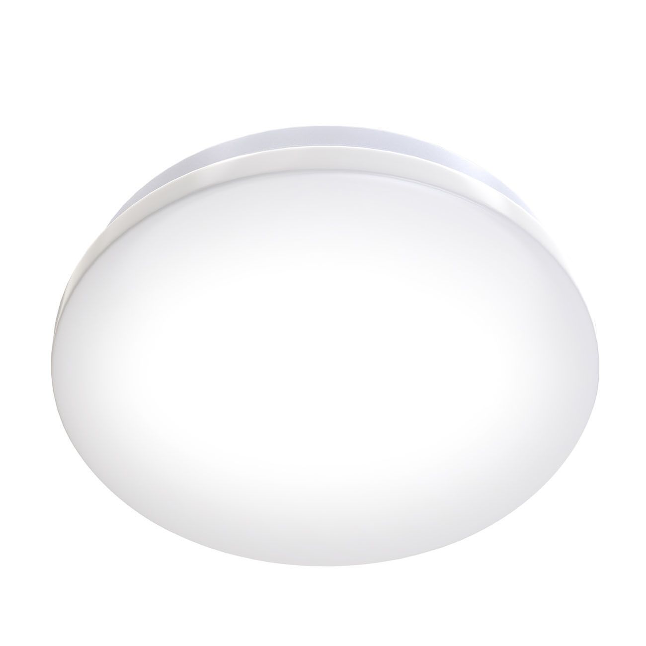 Chiara LED Deckenleuchte – 40x40 Cm, Schwarzer Rahmen, Weißer Acrylschirm, IP44 Spritzwasserschutz, Dimmbar, 3000K, 2700 Lumen